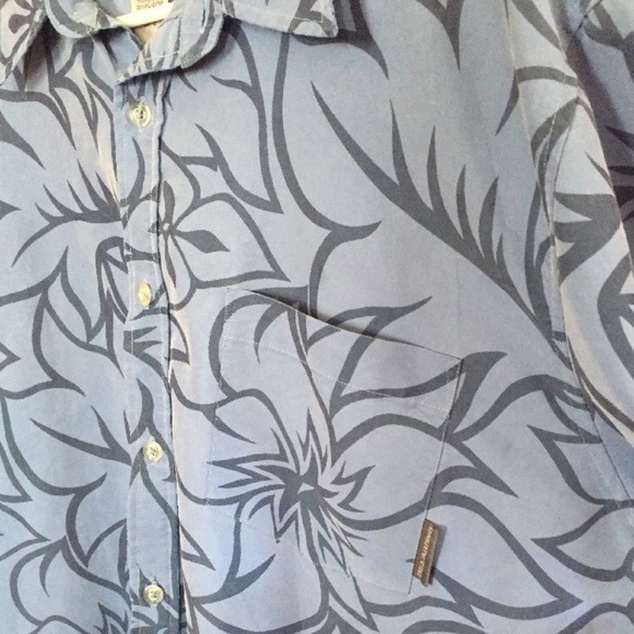 2000's Hawaiian Collared Shirt Floral Short Sleeve - Picture 3 of 8